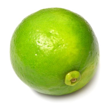 kireç meyvesi beyaz arkaplanda izole