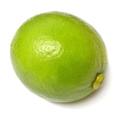 kireç meyvesi beyaz arkaplanda izole