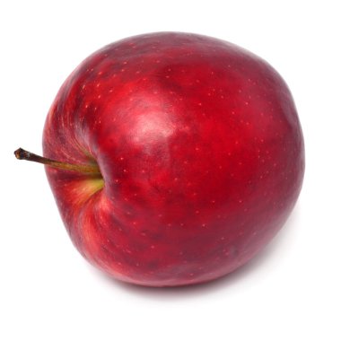 Elma kırmızısı beyaz arkaplanda izole edilmiş
