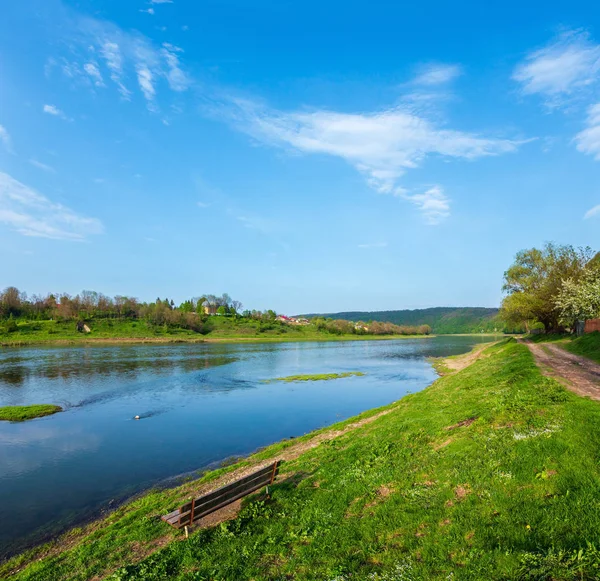 Spring Picturesque View Dnister River Nezvys Ternopil Region Ukraine Europe — Stock Photo, Image