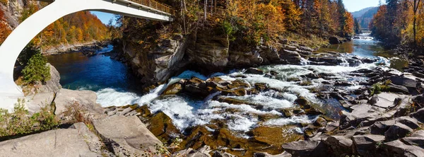 Probiy Cascata Sul Fiume Prut Nella Città Yaremche Oblast Ivano — Foto Stock