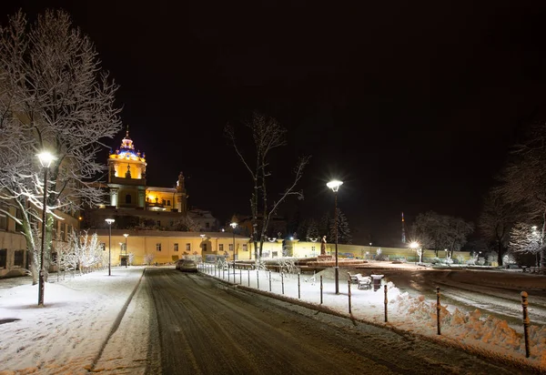 Lviv Ucrânia Dezembro 2017 Catedral São Jorge Construída 1746 1762 — Fotografia de Stock