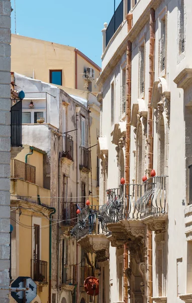 Siracusa Italië Juni 2016 Ortigia Island Stad Van Syracuse Street — Stockfoto