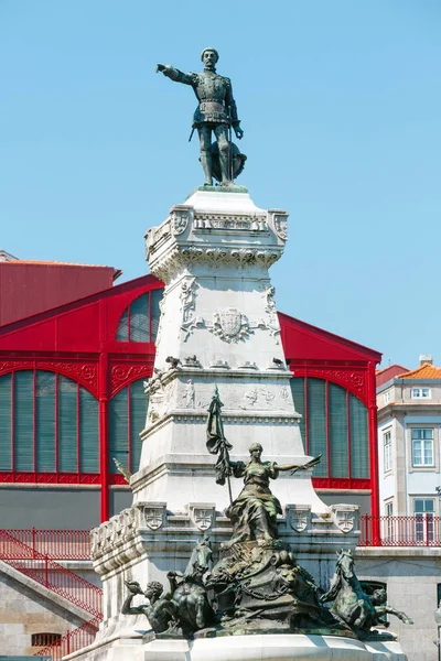 Porto Portugália 2016 Május Navigato Henrik Herceg Szobra — Stock Fotó
