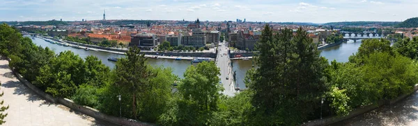 Prag Tjeckien Maj 2011 Broar Vltava Floden Och Gamla Staden — Stockfoto