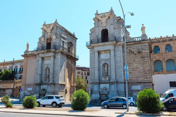 Palermo Italy Июнь 2017 Old Town View Порта Феличе Монументальные — стоковое фото