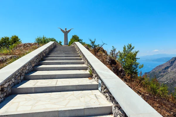 Maratea Itália Junho 2017 Escadas Para Estátua Cristo Redentor Cristo — Fotografia de Stock