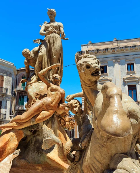 Siracusia Italia Junio 2016 Fuente Diana Instalada Por Giulio Moschetti — Foto de Stock