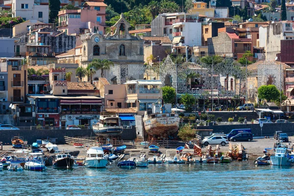 Aci Trezza Italia Giugno 2017 Porto Marina Dei Ciclopi Isola — Foto Stock