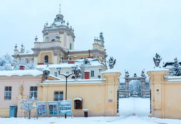 Lvov Ukrajina Prosince 2017 George Cathedral Budovat Roce 1746 1762 — Stock fotografie