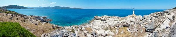 Verano Mar Costa Paisaje Halkidiki Sithonia Grecia —  Fotos de Stock