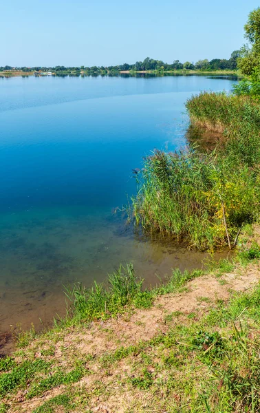 Malebné Letní Klid Vladimir Pobřeží Jezera Koncept Venkovský Život Eco — Stock fotografie