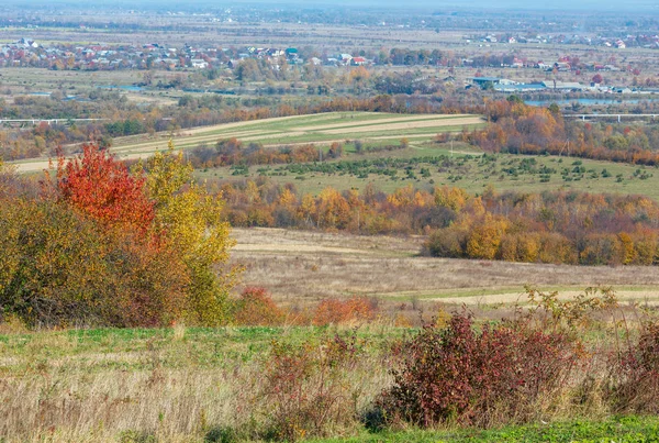 Krajina Vesnice Podzim Karpatský Ivano Frankivsk Oblast Ukrajina — Stock fotografie