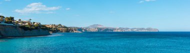 CALP kasaba yaz kıyı şeridi, Costa Blanca (Valencia), İspanya