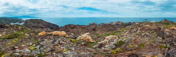 Vista Verano Costa Rocosa Mediterránea Desde Cabo Creus Cap Creus — Foto de Stock