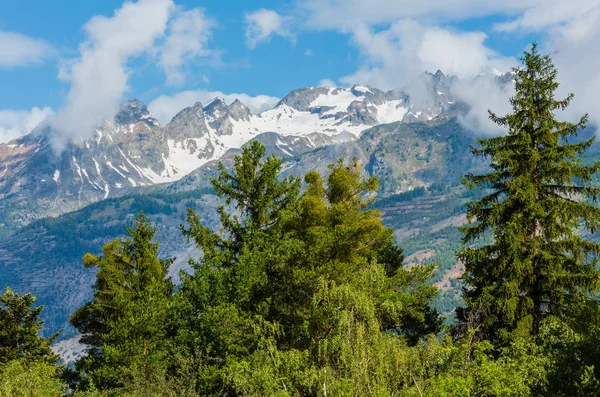 Summer Alpy Góry Piękny Spokojny Krajobraz Szwajcaria — Zdjęcie stockowe