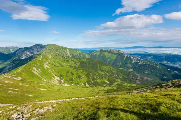 Giewont Mount Tatra Mountain Polonya Görünümden Kasprowy Wierch Aralığı — Stok fotoğraf