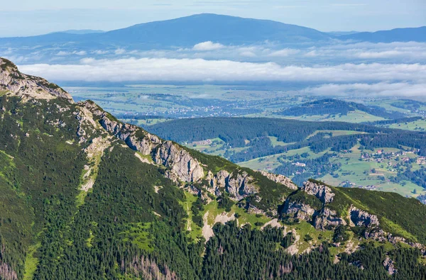 Tatra Mountain Polonia Vista Sulla Valle Gasienicowa Zakopane — Foto Stock