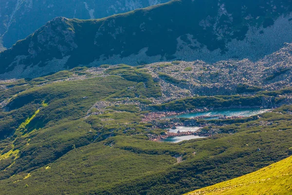 Mont Tatra Pologne Vue Sur Groupe Lacs Glaciaires Chaîne Kasprowy — Photo