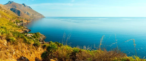 Paradise Sea Krajina Pobřeží Trasa Přírodní Rezervace Zingaro Parku Mezi — Stock fotografie