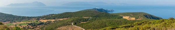 South Cape Lefkas Island Lighthouse Panorama Lefkada Greece Ionian Sea — Stock Photo, Image