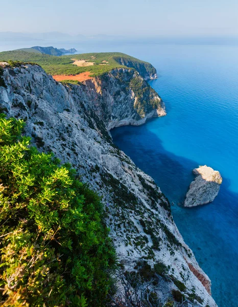 Capo Sud Dell Isola Lefkas Faro Lefkada Grecia Mar Ionio — Foto Stock