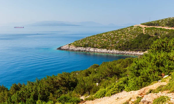 Lefkas Güney Cape Adası Lefkada Yunanistan Ionian Sea Manzarayı — Stok fotoğraf