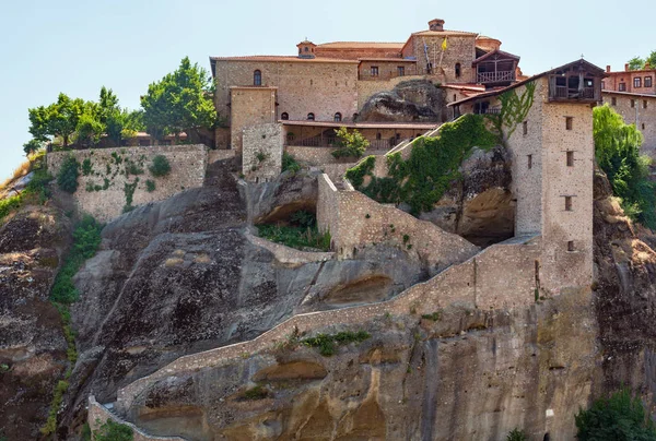 Summer Meteora Important Rocky Christianity Religious Monasteries Complex Greece — Stock Photo, Image