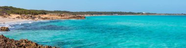 Pitoresk Ionian sea Plajı Punta della Suina Gelibolu şehir: Salento, Puglia, İtalya.