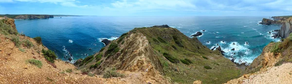 Verano Océano Atlántico Paisaje Costero Rocoso Cerca Playa Arrifana Aljezur — Foto de Stock