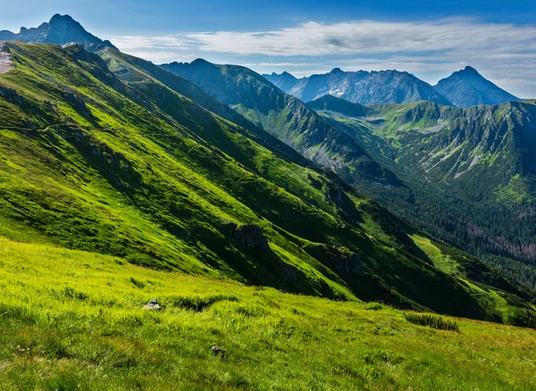 Vista Montaña Tatra Polonia Desde Cordillera Kasprowy Wierch — Foto de Stock