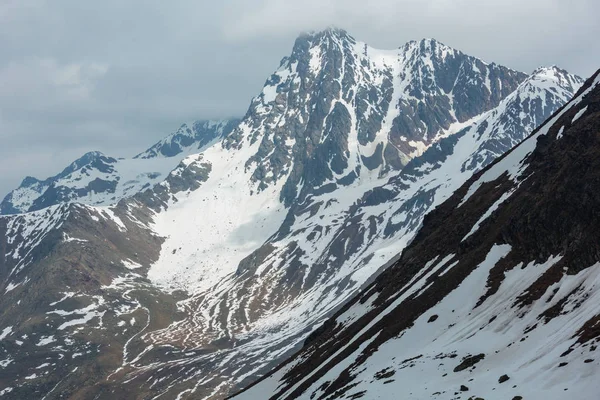 Vista Junho Montanha Dos Alpes Karlesjoch 3108 Perto Kaunertal Gletscher — Fotografia de Stock