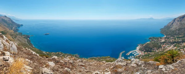 Pohled Hory San Biagio Pobřeží Tyrhénského Moře Poblíž Maratea Basilicata — Stock fotografie