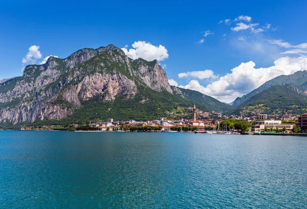 Jezero Como Itálie Letní Pohled Lodi Desky — Stock fotografie