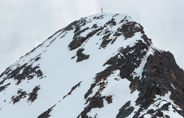 Juni Från Berget Karlesjoch Alperna 3108 Nära Kaunertal Gletscher Österrike — Stockfoto