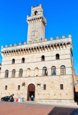 Montepulciano ortak Palace, Toskana, İtalya