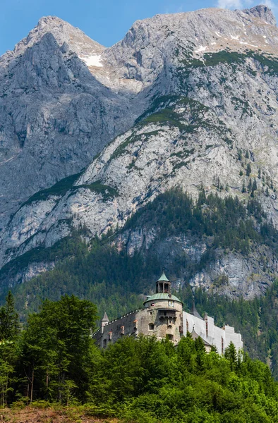 Alps Hohenwerfen Castle, Austria — Stock Photo, Image