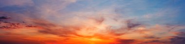 Colorful sunset twilight sky clipart