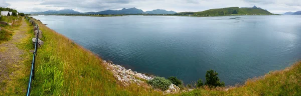 Sommer-Fjordblick, Norwegen, Lofoten — Stockfoto