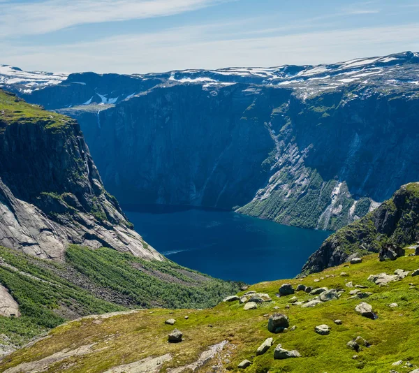 Ringedalsvatnet 湖 （挪威) — 图库照片