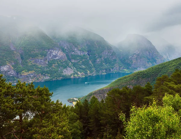 Stegastein Veduta panoramica, Aurland, Norvegia — Foto Stock