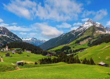 Alp görünümü (Vorarlberg, Avusturya)