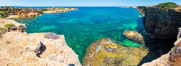 Sicília verão praia do mar, Itália — Fotografia de Stock