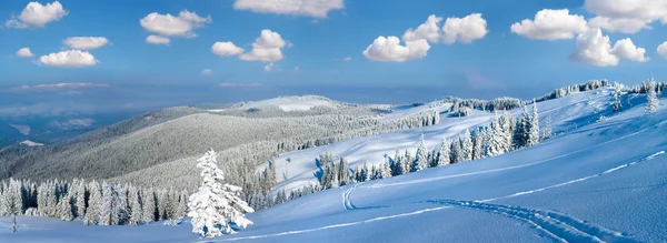 Χειμώνα ορεινό πανόραμα — Φωτογραφία Αρχείου