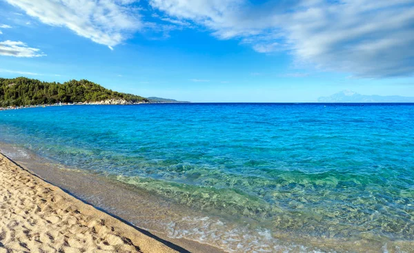 Costa del mar Egeo (Chalkidiki, Grecia ). — Foto de Stock