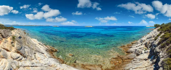 Pobřeží Egejského moře, Chalkidiki, Řecko — Stock fotografie