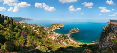 Taormina view from up, Sicily clipart