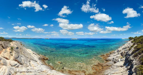 Pobřeží Egejského moře, Chalkidiki, Řecko — Stock fotografie