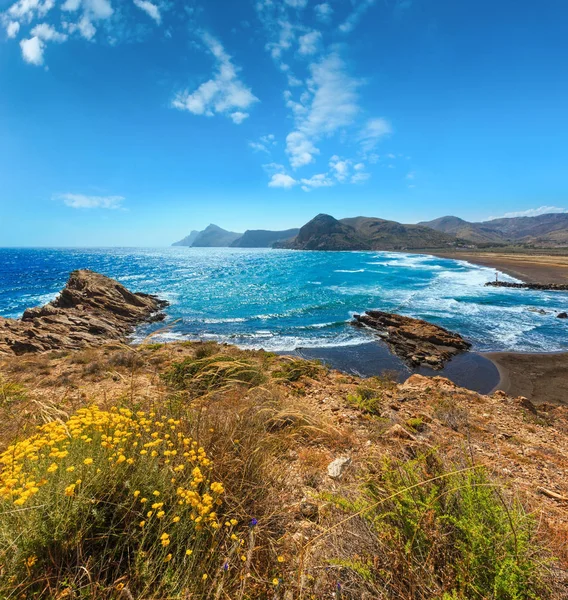 Letní pláž Costa Blanca, Španělsko — Stock fotografie