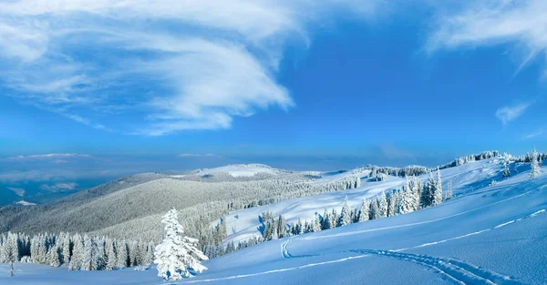 Panorama de montagne d'hiver — Photo